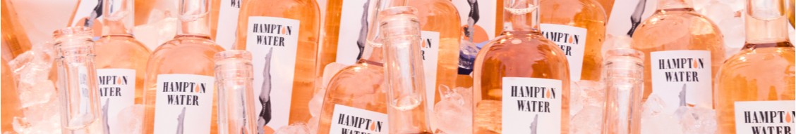 banner image of multiple bottles of Hampton Water Rosé.